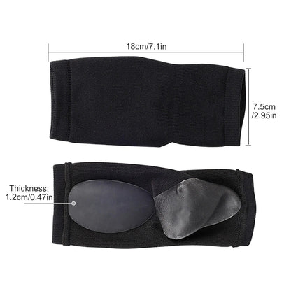 Soft Elastic Gel Pad Arch Support Sleeve, Cushioned Comfort for Plantar Fasciitis, Heel Spurs, Flat Foot Relief