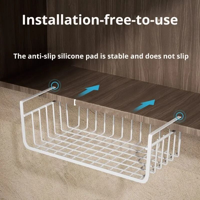 Hanging Iron Storage Net Basket 1