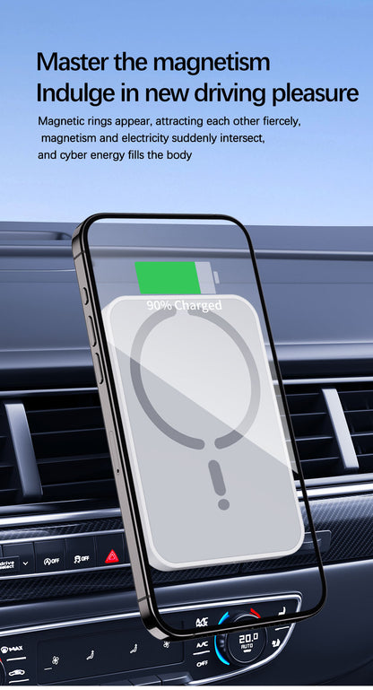 Magsafe Magnetic Car Charger, Wireless Phone Holder, Fast Car Charging Stand