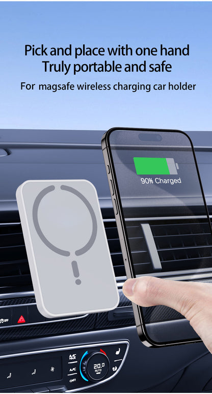 Magsafe Magnetic Car Charger, Wireless Phone Holder, Fast Car Charging Stand