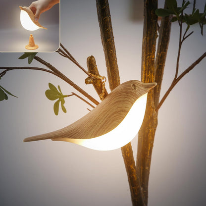 Magpie Bird Night Light, Dimmable LED Desk Lamp, Touch Controlled, Rechargeable, Aromatherapy Decor
