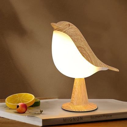 Magpie Bird Night Light, Dimmable LED Desk Lamp, Touch Controlled, Rechargeable, Aromatherapy Decor