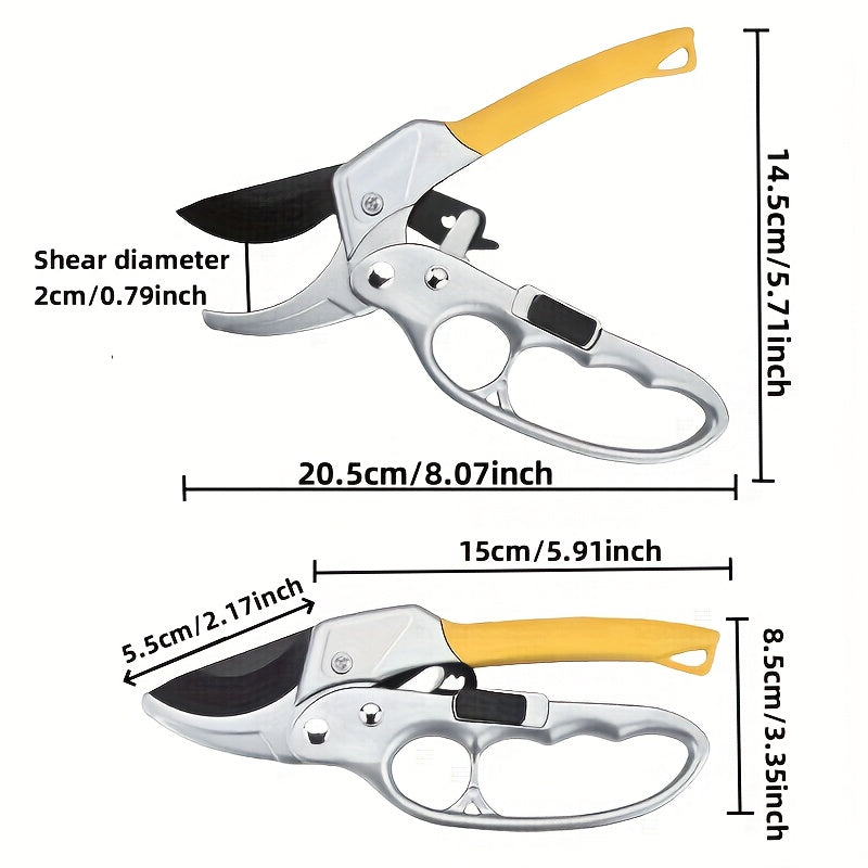 Multifunctional Manual Pruning Tools, High Carbon Steel Garden Scissors, Speed Pruning Shears for Fruit Trees and Veg