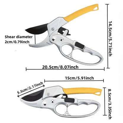 Multifunctional Manual Pruning Tools, High Carbon Steel Garden Scissors, Speed Pruning Shears for Fruit Trees and Veg