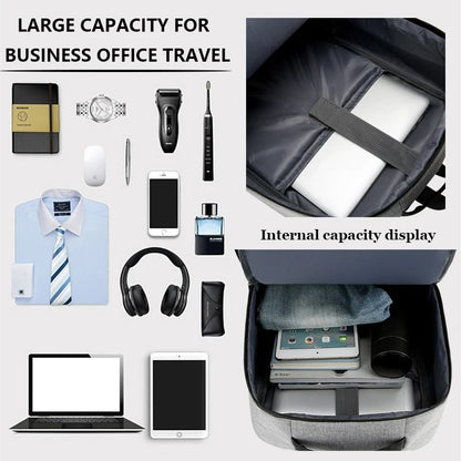 Waterproof Business Backpack With USB Charging Port 4