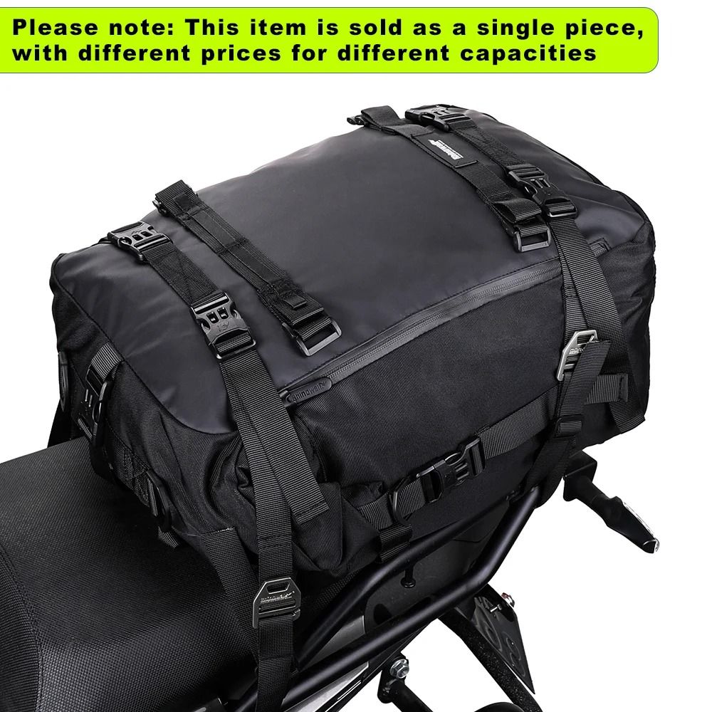 Motorcycle Waterproof Side Bag  Rear Seat Luggage 10L  20L  30L 2