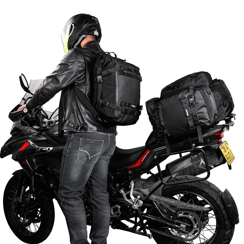Motorcycle Waterproof Side Bag / Rear Seat Luggage (10L / 20L / 30L)