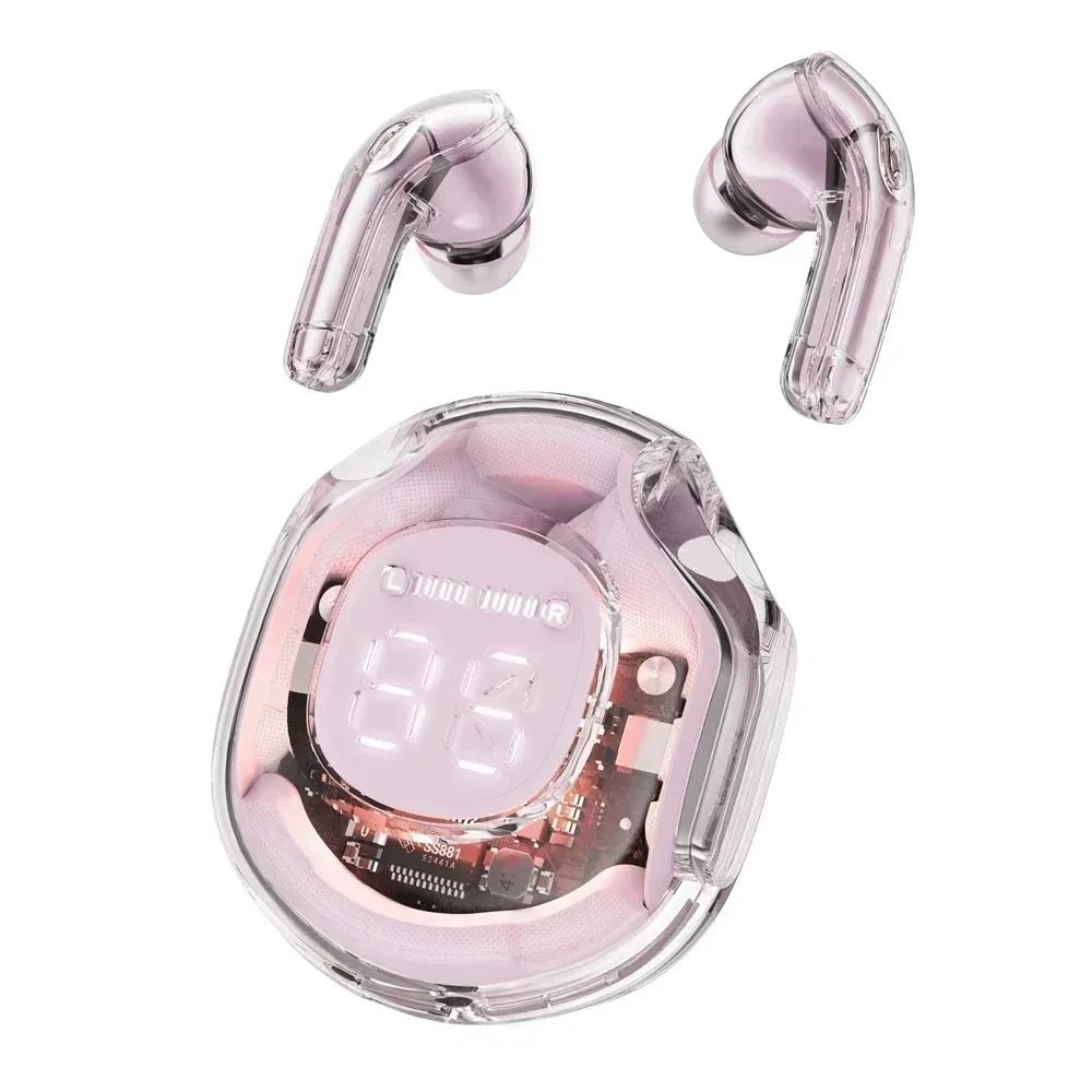 Transparent Bluetooth Earbuds With LED Display 9