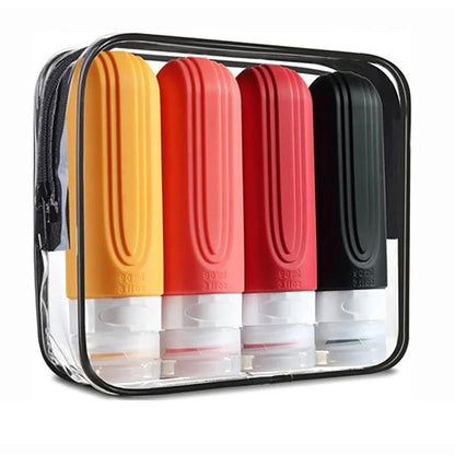 Silicone Travel Refillable Bottle Set 90ml 9