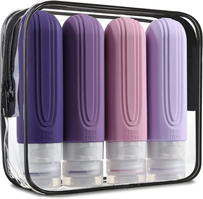 Silicone Travel Refillable Bottle Set 90ml 2