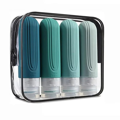 Silicone Travel Refillable Bottle Set 90ml 4