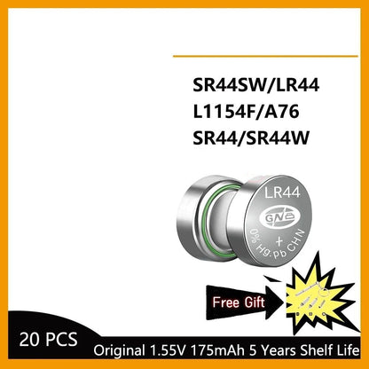 High Capacity LR44 Alkaline Battery Set 6