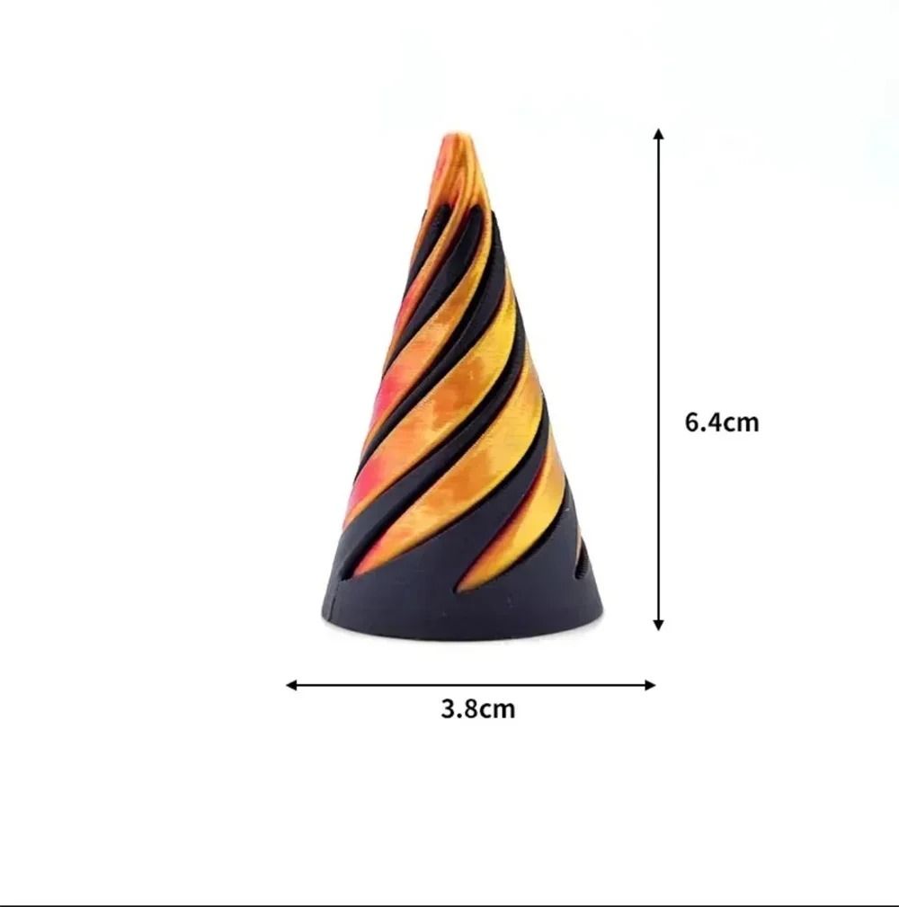 3D Spiral Cone Passthrough Sculpture 3