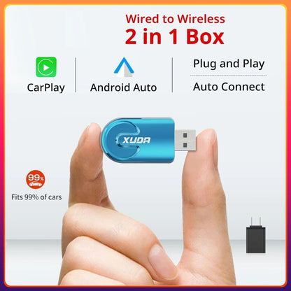 Smart Wireless Car Adapter For CarPlay And Android Auto 9