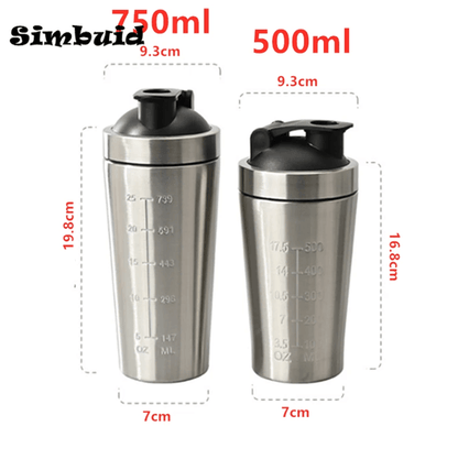 TitanMix Stainless Steel Protein Shaker Bottle With Steel Ball Mixer 3