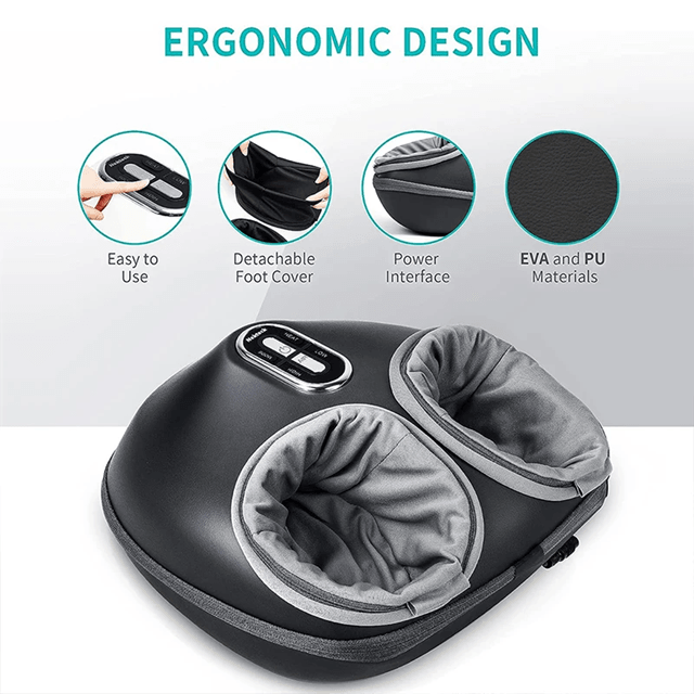 Nekteck Heated Shiatsu Foot Massager With Air Compression And Deep Kneading Therapy 3