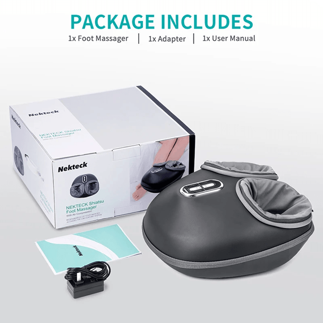 Nekteck Heated Shiatsu Foot Massager With Air Compression And Deep Kneading Therapy 7