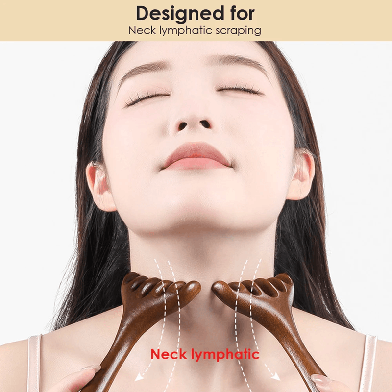 NaturalWood Meridian Massage Comb And Head Massager For Relaxation And Circulation 2