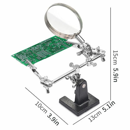 Welding Magnifier Clip Tool With 35X To 12X Auxiliary Lenses For Soldering And Circuit Work 4