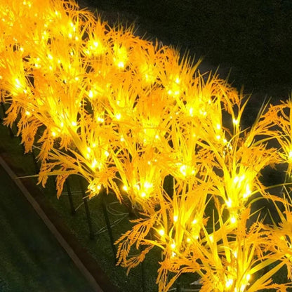Solar Wheat Ear Ground Light 7 Head Warm White Outdoor Decoration 1