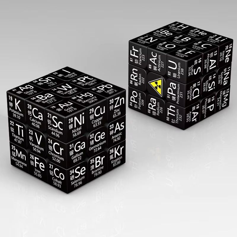 3x3x3 Educational Magic Puzzle Cube  STEM Math  Chemistry Learning Toy For Kids With Display Base 1