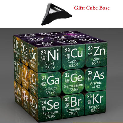3x3x3 Educational Magic Puzzle Cube  STEM Math  Chemistry Learning Toy For Kids With Display Base 2