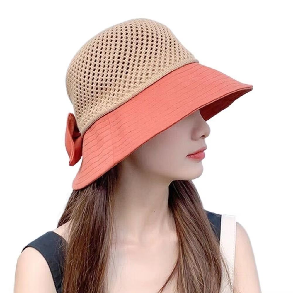 Summer Womens UV Protection Bucket Hat  Foldable Wide Brim Sun Hat With Ponytail Hole For Outdoor A 10