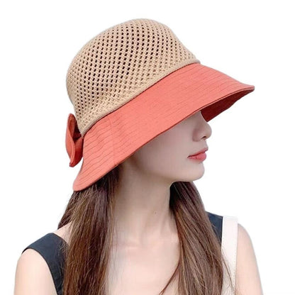 Summer Womens UV Protection Bucket Hat  Foldable Wide Brim Sun Hat With Ponytail Hole For Outdoor A 10