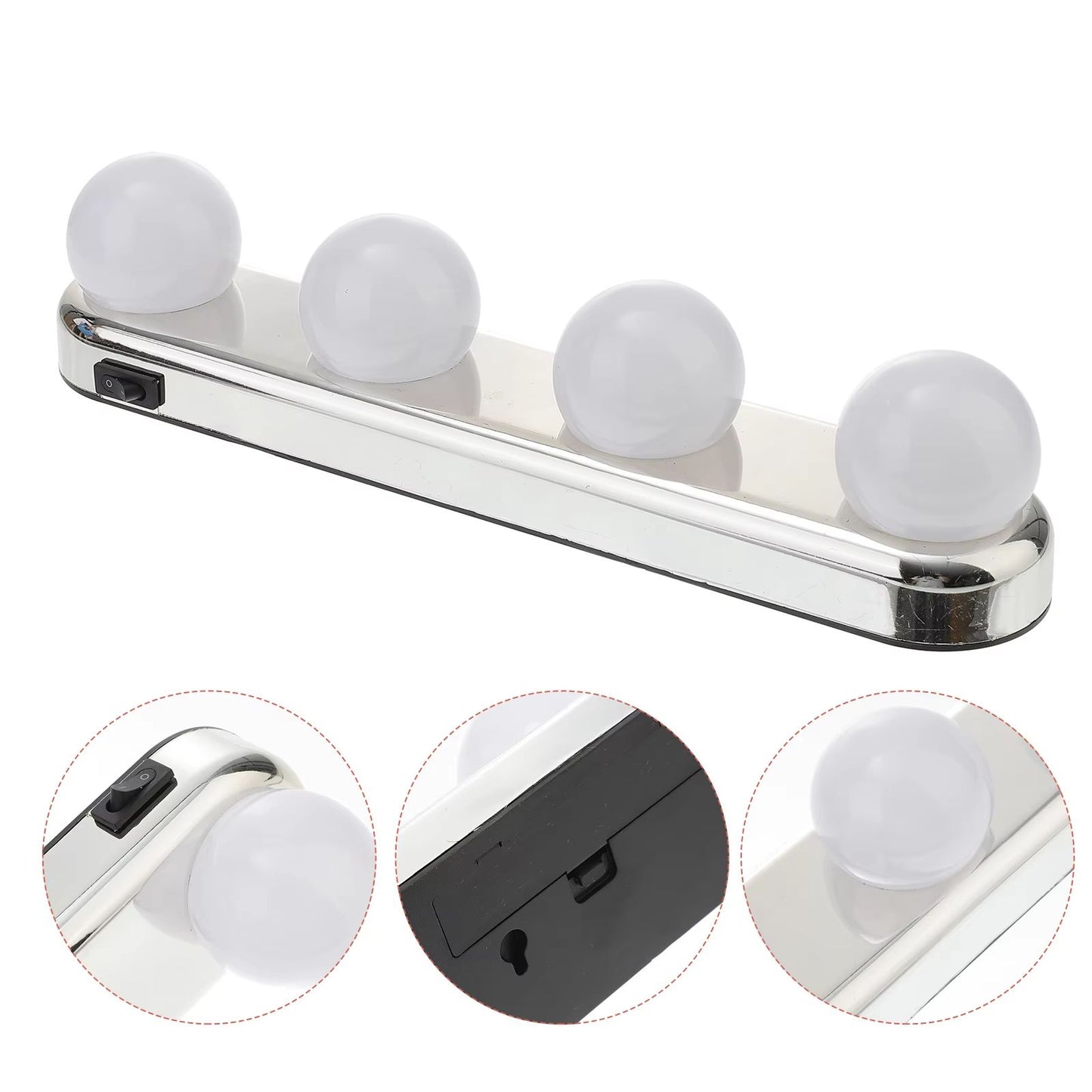 LumiGlow Adjustable Makeup Light With Suction Cup  Portable Vanity Mirror Lamp For Perfect Illumina 2