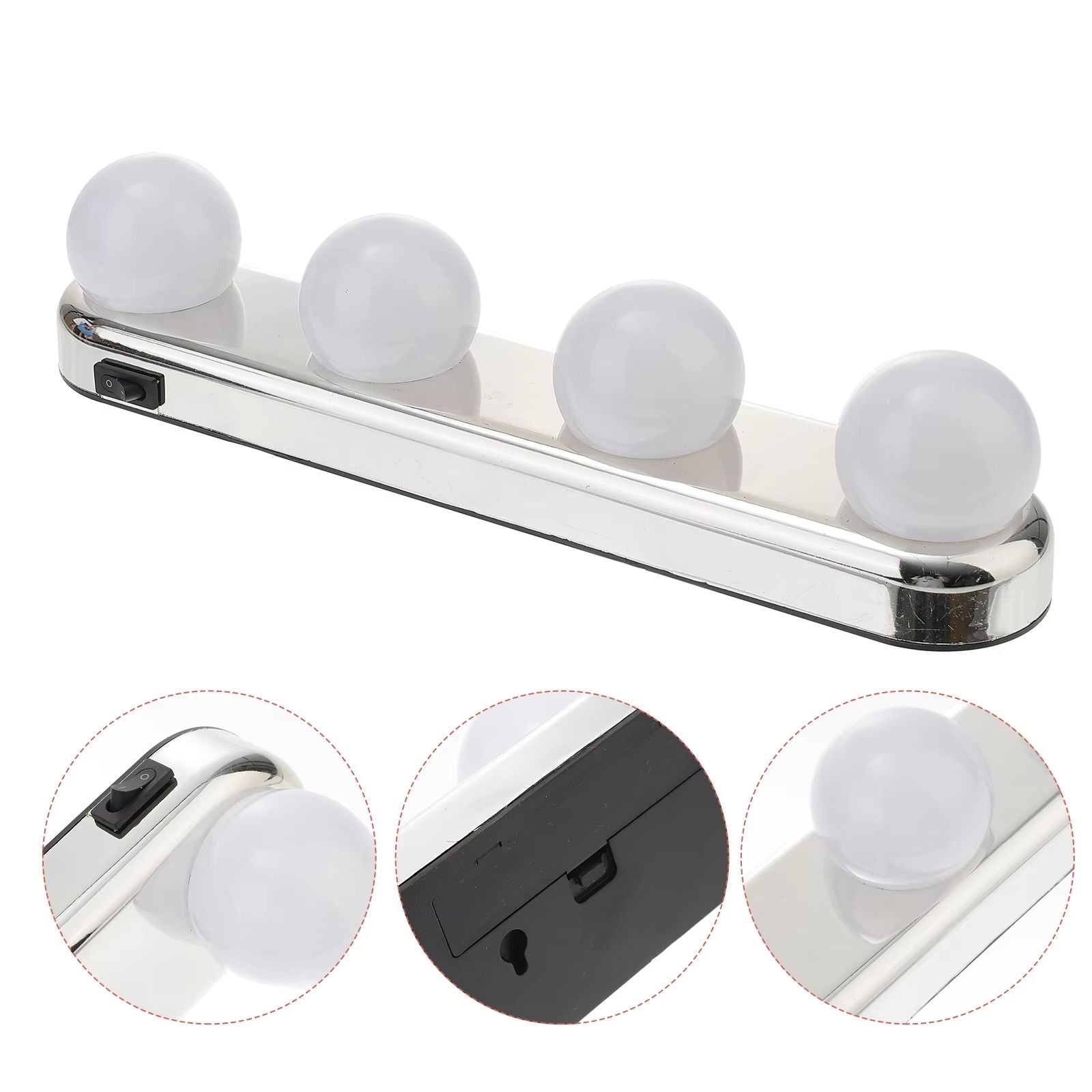 LumiGlow Adjustable Makeup Light With Suction Cup  Portable Vanity Mirror Lamp For Perfect Illumina 2
