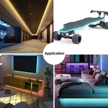 LumiFlex 12V COB LED Strip Lights  Ultra Slim 27mm HighBrightness MultiColor Tape For Room  Decorat 5