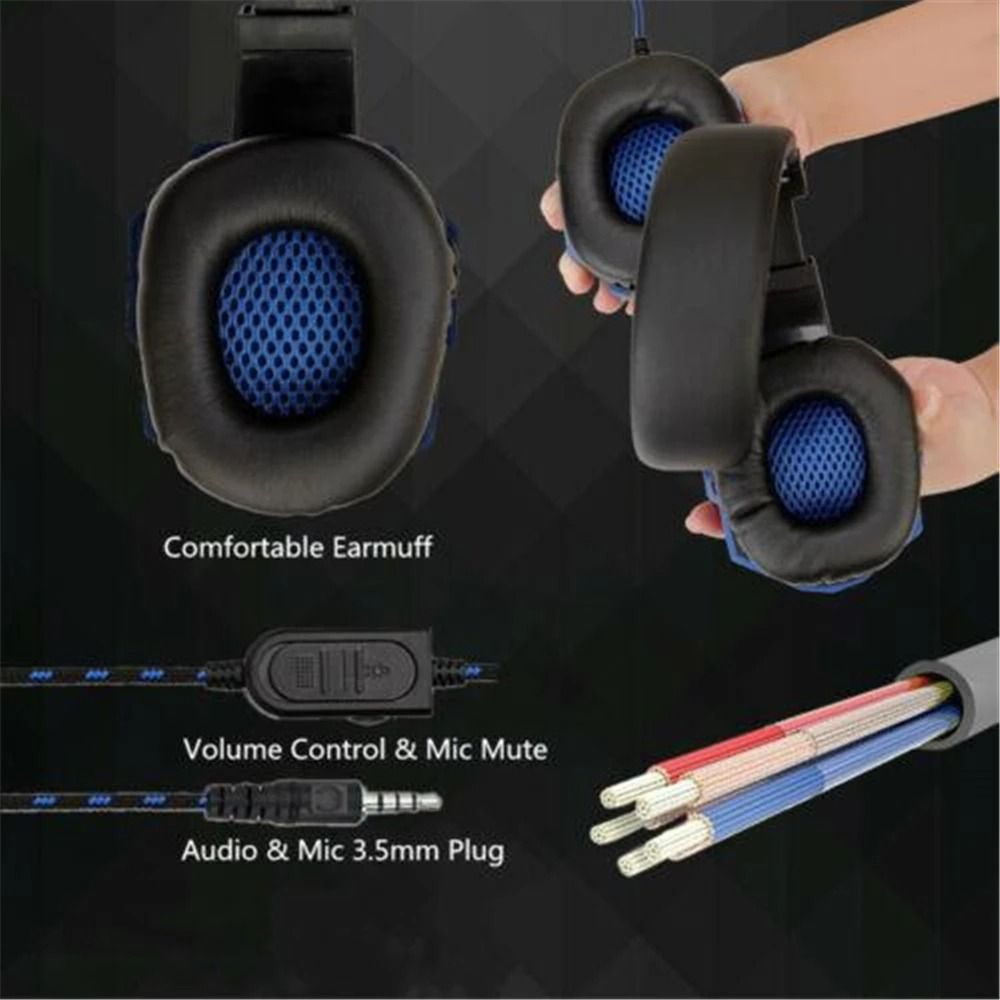 Premium Wired Gaming Headset With 120 Adjustable Mic 2