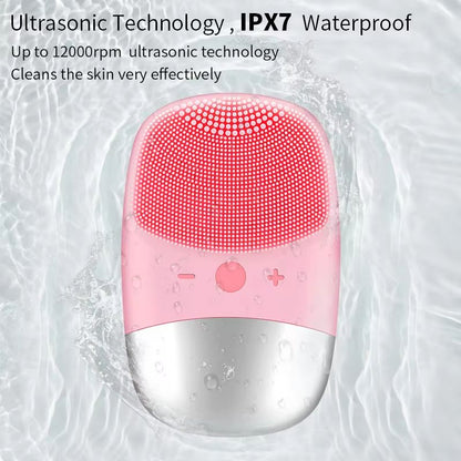 PureGlow Sonic Facial Cleansing Brush  DeepCleaning Electric Face Brush For Radiant Healthy Skin 2