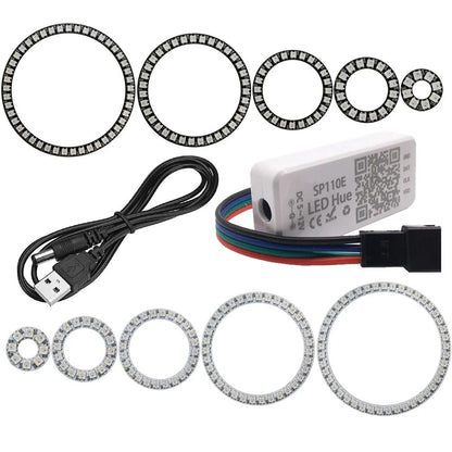 Smart Addressable RGB LED Pixel Ring Kit With Controller 1