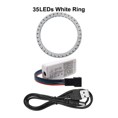 Smart Addressable RGB LED Pixel Ring Kit With Controller 16