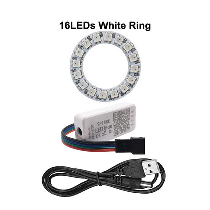 Smart Addressable RGB LED Pixel Ring Kit With Controller 20