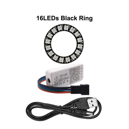 Smart Addressable RGB LED Pixel Ring Kit With Controller 21