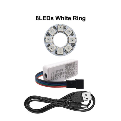 Smart Addressable RGB LED Pixel Ring Kit With Controller 22