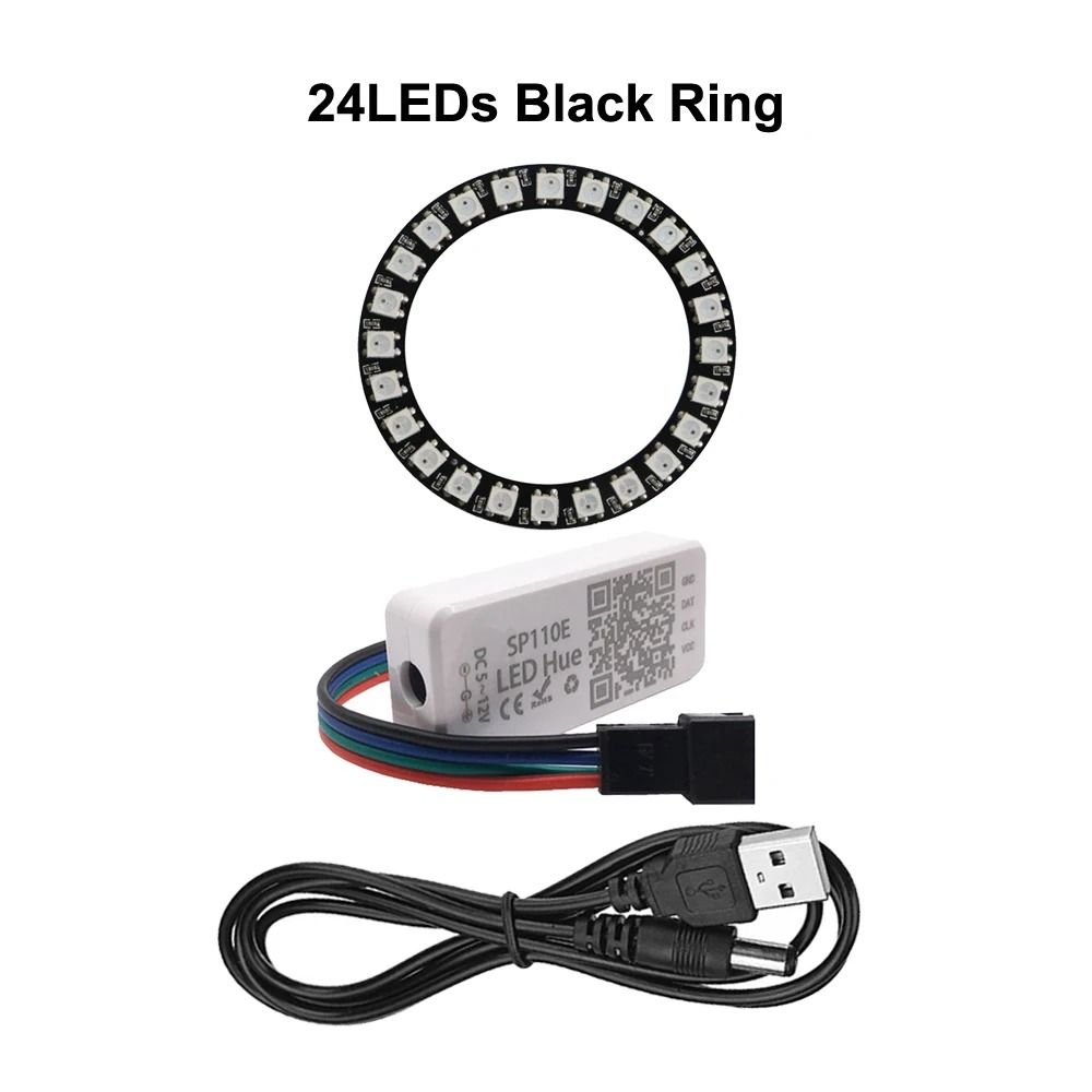 Smart Addressable RGB LED Pixel Ring Kit With Controller 23