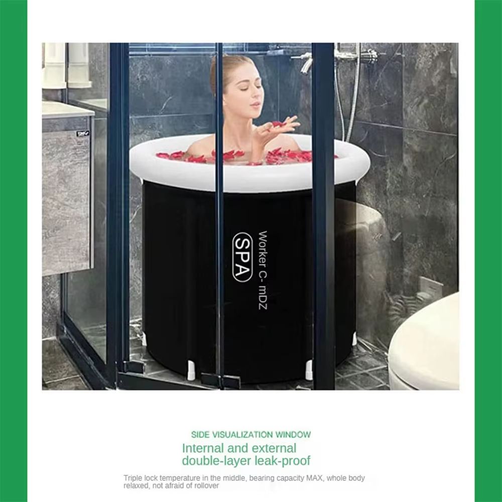 MAYZANEN Cold Plunge Ice Bath Tub  Portable Collapsible Bathtub For Recovery Wellness  Water Therap 4