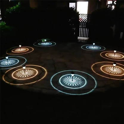 LumaPath Solar Pathway Lights  Waterproof Outdoor Garden Lamps With Circle Pattern Glow For Yard Wa 3