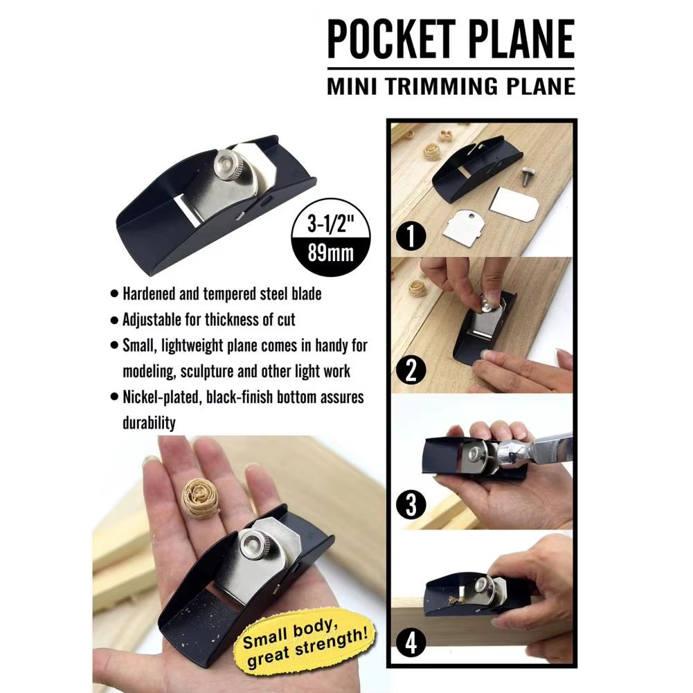 ProCraft Mini Wood Plane  Precision Aluminum Alloy Hand Planer For Woodworking Carpentry  DIY Proje 4
