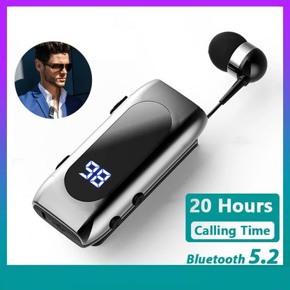 Wireless Business Earphones with LED Display and Noise Cancellation