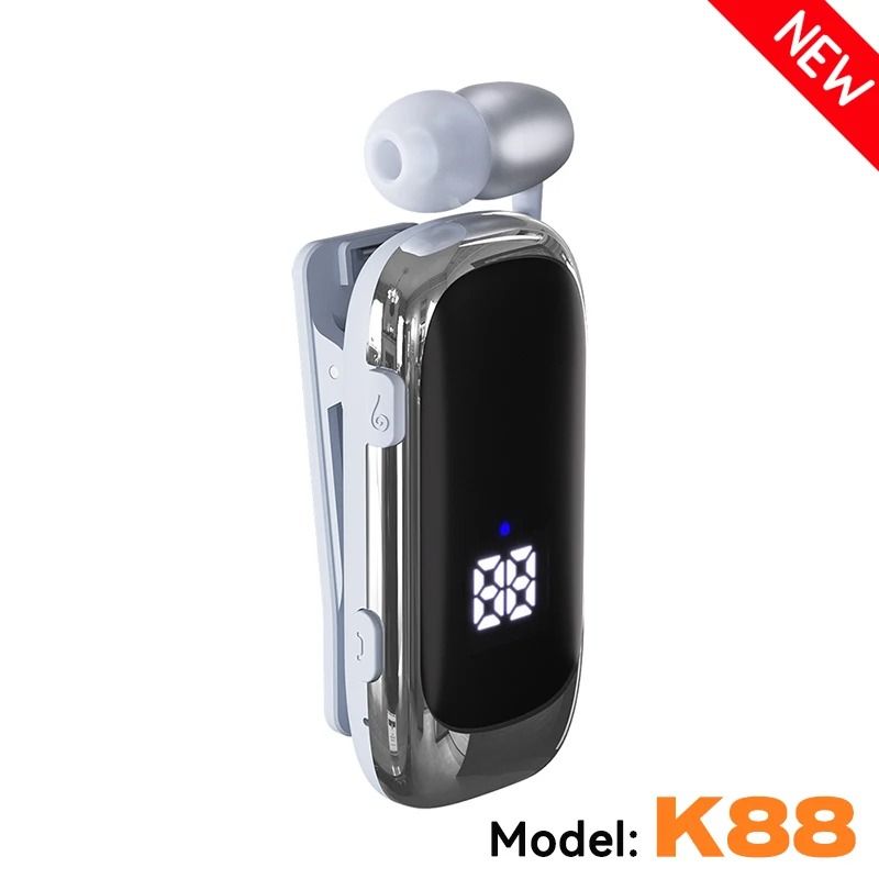 Wireless Business Earphones With LED Display And Noise Cancellation 11