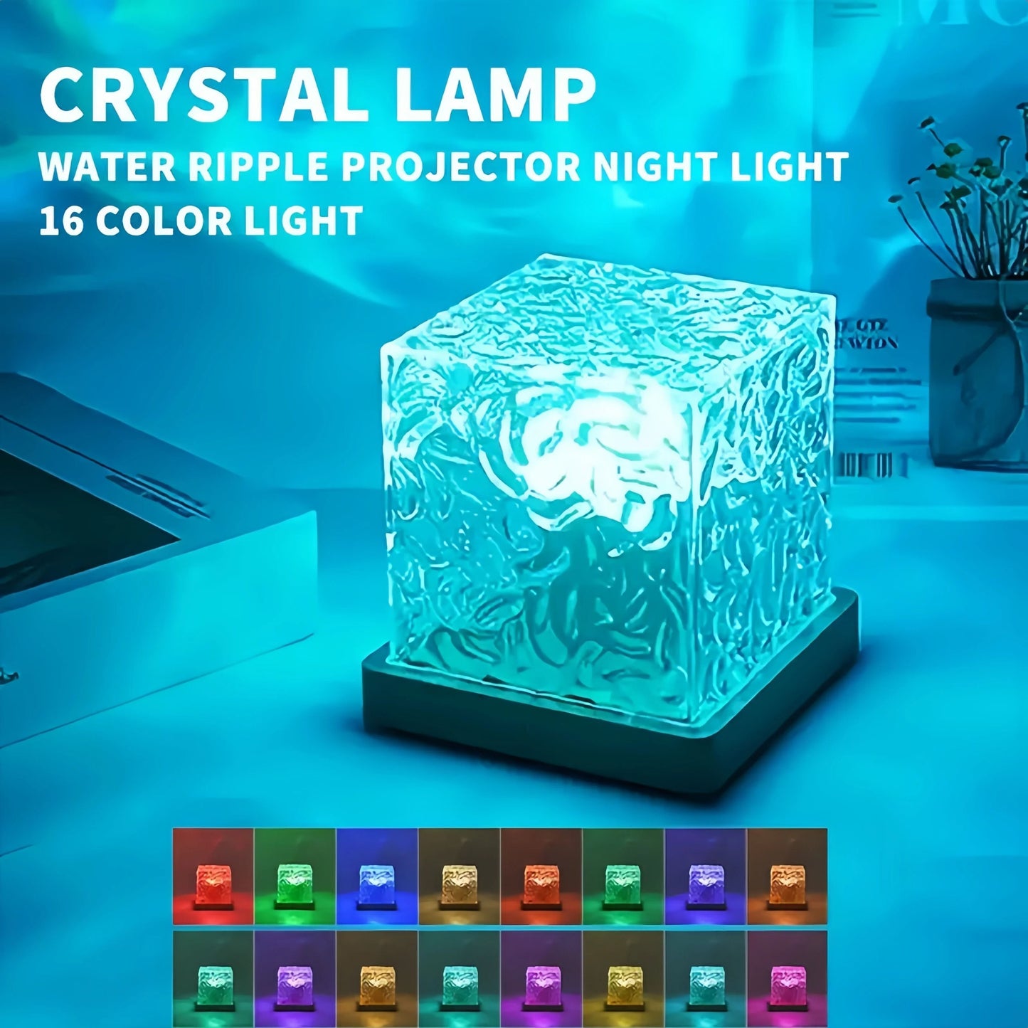 Ocean Wave Aurora Projector Light With Remote And 16 Colors 2