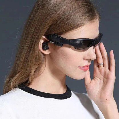 Wireless GlassesStyle Stereo Earphones With Microphone 4
