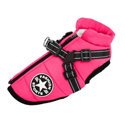 Winter Warm Dog Jacket With BuiltIn Harness  Waterproof Outdoor Coat For Large And Small Breeds 10