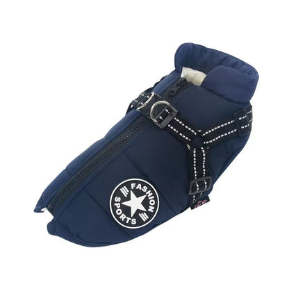 Winter Warm Dog Jacket With BuiltIn Harness  Waterproof Outdoor Coat For Large And Small Breeds 12