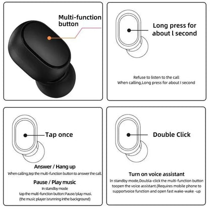 Wireless Bluetooth Earbuds With Microphone And LED Charging Case 3