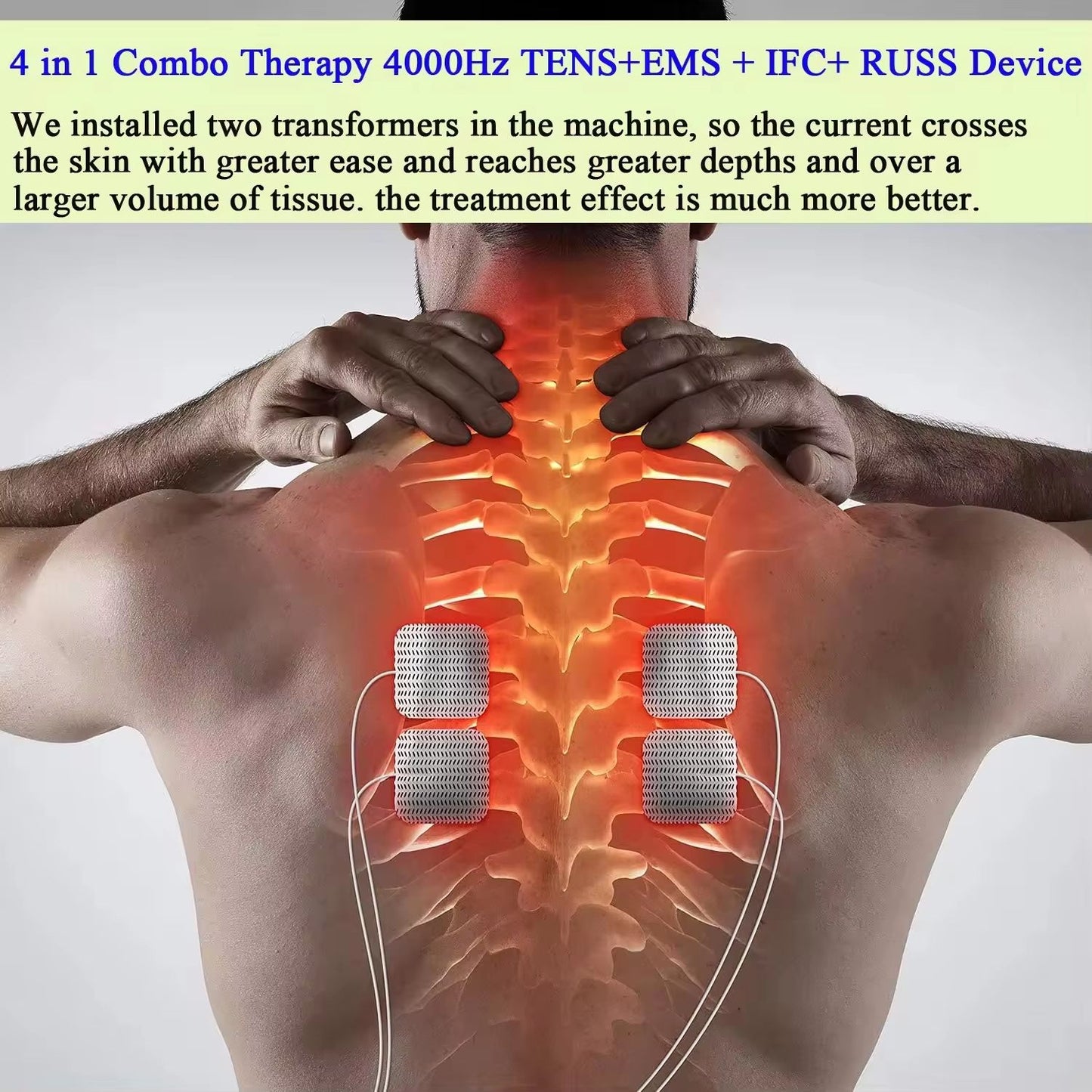 4in1 Electric Muscle Stimulator Physiotherapy Device  Advanced EMS TENS Machine For Pain Relief And 5